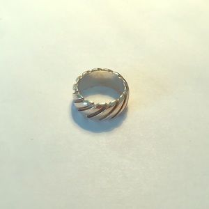 Tiffany & Co Sterling Silver Ring, 6.25